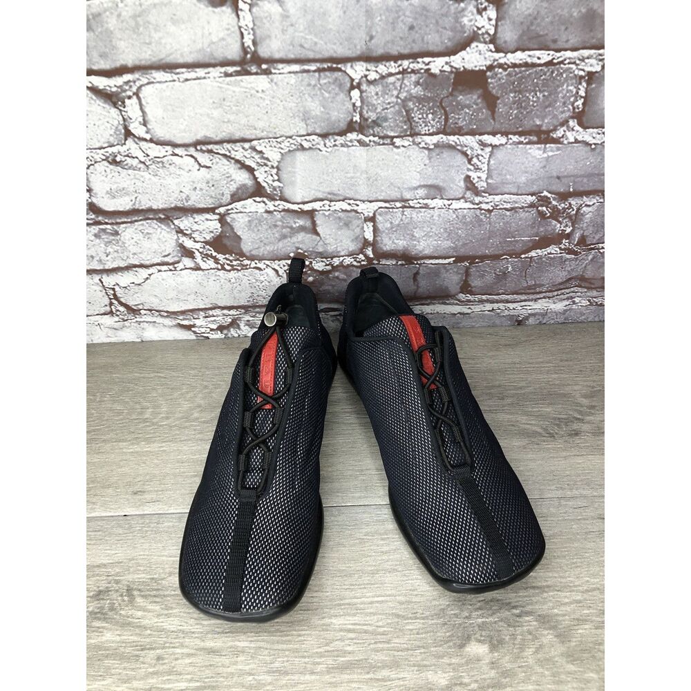 Prada Sport Black Mesh Synthetic Drawstring Driving Shoes Women Sz 38.5EU/8M US - Picture 16 of 16